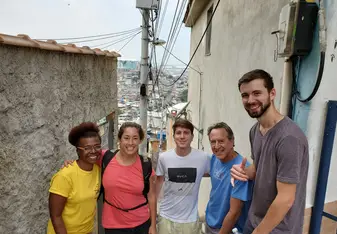 Volunteers and staff