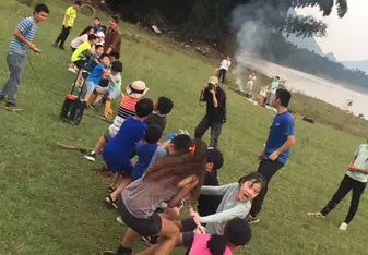 Pulling the rope 