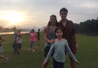 Sunset on the island