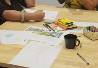 a fun activity session at the workplace