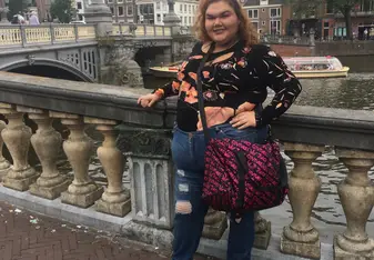 A photo of myself near a bride 