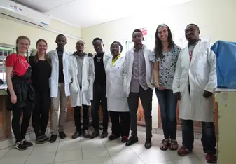 Working with the lab at St. Elizabeth hospital.