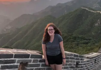 Camping on the Great Wall of China 