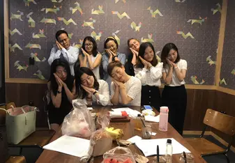 Book club at a WeWork