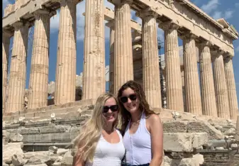 Class visit to the Parthenon in Athens!