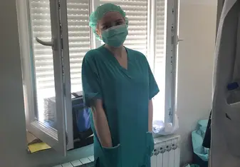 Me ready to go into surgery 