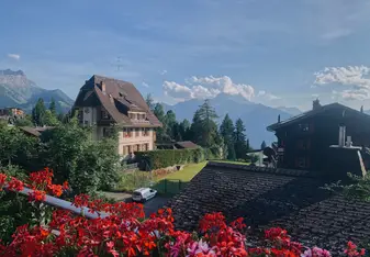 A cheeky little home in Villars-sur-Ollon. Also, one of the most beautiful places I have ever been. Hiking in the Alps is something I definitely recommend.  