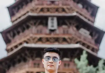 Colby at the Wooden Pagoda
