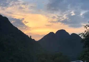 The sunset during a bike ride in the evening!