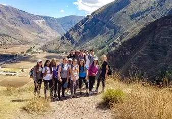 We had an excursion day where we hiked around the Pisac Ruins. So beautiful!