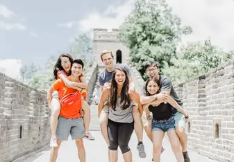 Friendly Piggybacks at the Great Wall