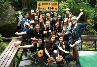 We overcame our fears of heights and experienced the beauty of the Thailand forest in Chiang Mai. 