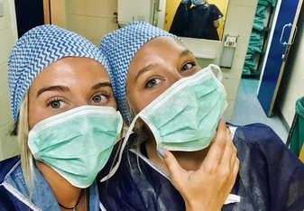 Surgery selfie