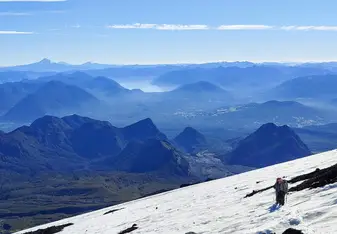 Hiking the most active volcano in Chile.