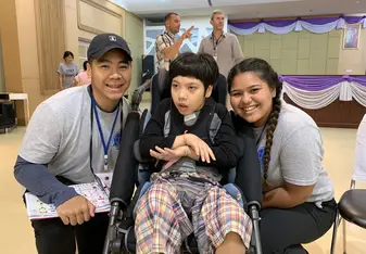 Me and Brittany with JohnJohn from Tykes Camp