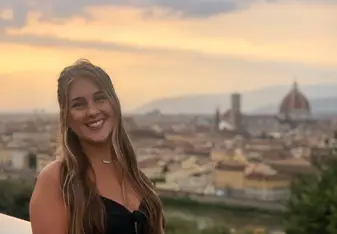 Watching the sunset at Piazzale Michelangelo