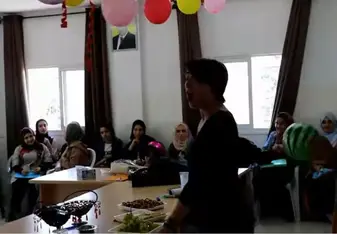 A Teacher Teaching English