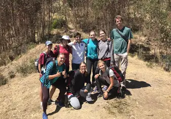 The GVI volunteers 