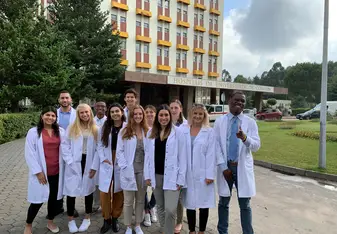 My fellows and I on our first day at the hospital.