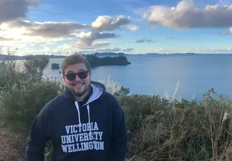 VUW hoodie in coromandel peninsula 