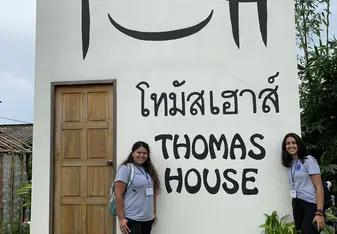 Brittany and me at Thomas House