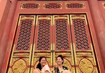 visiting forbidden city during a weekend trip 