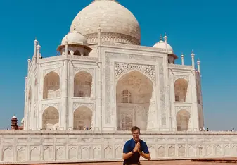 Jumping in at the Taj!