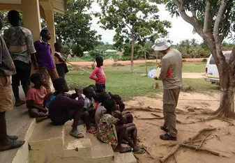 Reading to the kids 