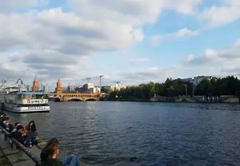 Behind East-side Gallery