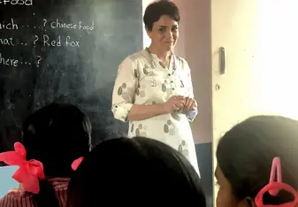 Teaching in a school