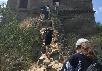 This part of the wall was no easy feat but very rewarding 