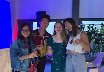 With my friends at the iX farewell event