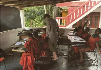 Teaching a class of monks