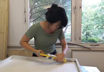 Working in the studio for Jeschkelanger