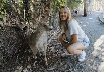 This is me with my new best friend 