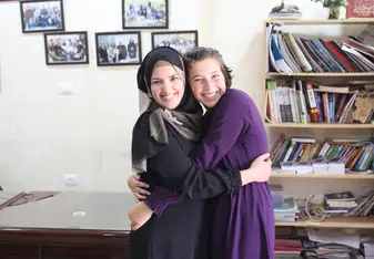 Me and Marwa, the lovely manager of the Excellence Center