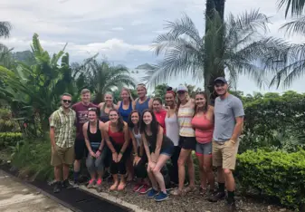 Our group of 18 DPT students