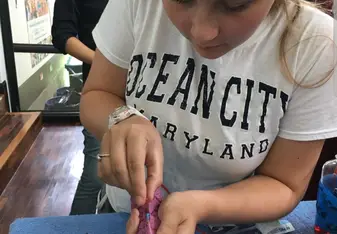 practicing placing catheters
