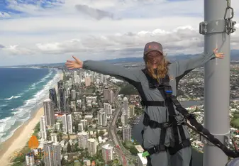 SkyPoint climb on the Q1 tower, one of the tallest residential buildings in the world