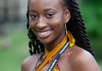 This is an image of me from the ORA scholarship photoshoot 