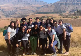 Our group in the Drakensberg mountains.