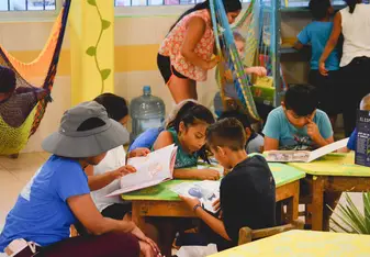 Reading with the kids