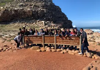 Our group in the southernmost tip of South Africa