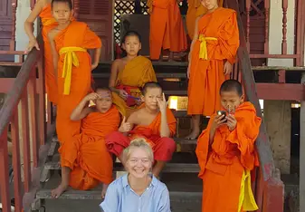 The day teaching the novice monks 
