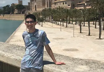 Me in front of the famous cathedral, La Seu.