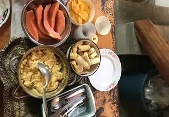 Image of a traditional meal from the mountain regions of Ecuador