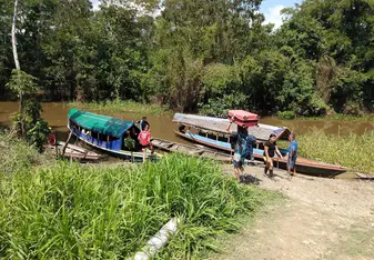 We got to travel in the same boats that they use. Very hospitable but not too touristicky