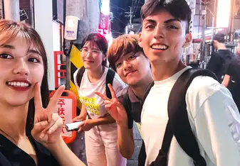 Left to Right. Hayoung, Suryeon, Yukihiro, Me