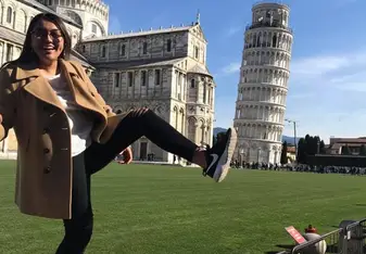 leaning tower of Pisa! 