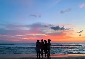 One of the amazing sunsets and beaches